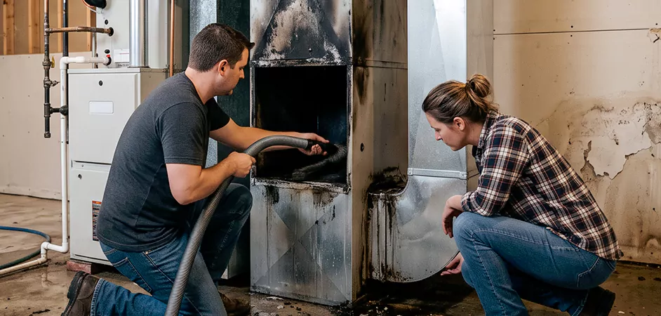Fire and Flood Duct Restoration in Pharr, TX