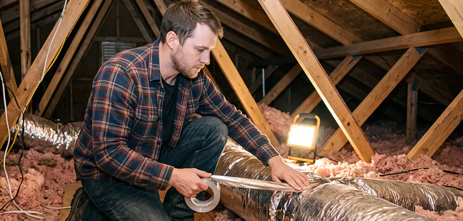 Attic Duct Sealing and Insulation in Pharr